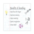 Notebooks & Pads | Roaring Spring 11100 11.25 in. x 9.25 in. 60-Sheets 1-Subject Medium/College Rule DoodleWrite Notebooks - White Cover (24/Carton) image number 2