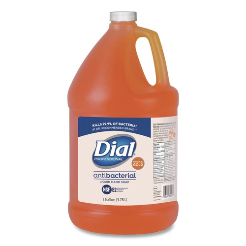 Hand Soaps | Dial Professional 88047 1 gal. Gold Antibacterial Liquid Hand Soap image number 0