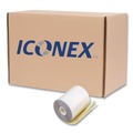  | PM Company 7685 Impact Printing 0.69 in. 3.25 in. x 80 ft. Carbonless Paper Rolls - White/Canary (60/Carton) image number 1