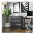  | Alera 25491 36 in. x 18.63 in. x 40.25 in. 3 Legal/Letter/A4/A5 Size Lateral File Drawers - Charcoal image number 3