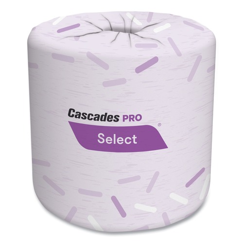 Cleaning & Janitorial Supplies | Cascades PRO B211 2-Ply Septic Safe Select Standard Bath Tissue - White (80 Rolls/Carton) image number 0