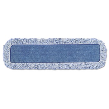 Rubbermaid Commercial 18 in. Nylon/Polyester Microfiber High Absorbency Mop Pad - Blue (6/Carton)