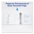Office Jansan | Avery 17030 3 Slant Rings 3 in. Capacity 11 in. x 8.5 in. Durable View Binder with DuraHinge - White (4/Pack) image number 6