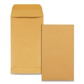 Office Jansan | Quality Park QUA50562 3.13 in. x 5.5 in. #5 1/2 Square Flap Gummed Closure Coin and Small Parts Envelope - Brown Kraft (500/Box) image number 0