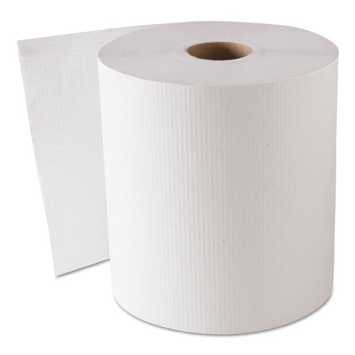 GEN GEN1820 8 in. x 800 ft. Hardwound Towel Rolls - White (6 Rolls/Carton) image number 0