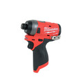 Combo Kits | Milwaukee 2598-22 M12 FUEL Brushless Lithium-Ion 1/2 in. Cordless Hammer Drill/ 1/4 in. Impact Driver Combo Kit (2 Ah) image number 2