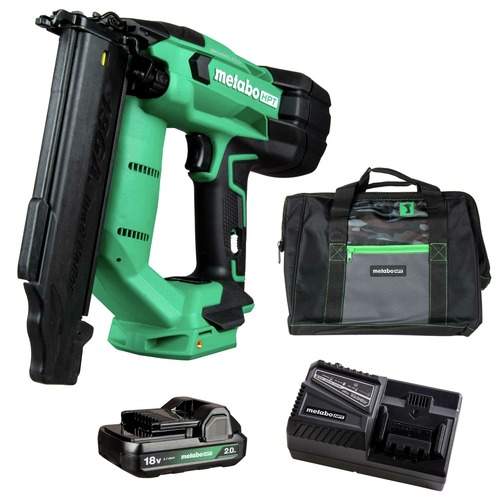 Brad Nailers | Metabo HPT NT1850DFTM 18V MultiVolt Brushless Lithium-Ion Cordless 18-Gauge Compact Brad Nailer Kit (2 Ah) image number 0