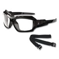 Eye Protection | Ergodyne 56000 Nylon/Polycarb Skullerz Loki Safety Glasses/Goggles - Black Frame/Clear Lens image number 1