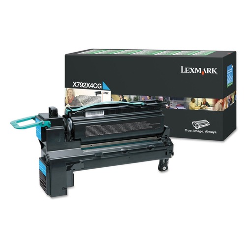  | Lexmark X792X4CG Return Program 20000-Page Extra High-Yield Toner - Cyan image number 0