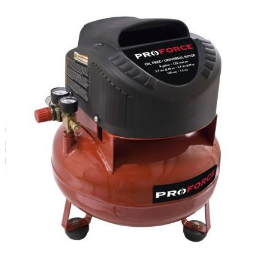 Portable Air Compressors | ProForce VNF1080620 6 Gallon Pancake Air Compressor image number 0