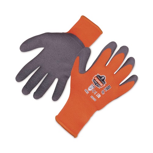 Work Gloves | Ergodyne 17626 ProFlex 7401 Coated Lightweight Winter Gloves - 2X-Large Orange (1-Pair) image number 0