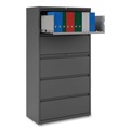  | Alera 25499 36 in. x 18.63 in. x 67.63 in. 5 Lateral File Drawer - Legal/Letter/A4/A5 Size - Charcoal image number 3