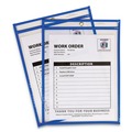 C-Line 43915 9 in. x 12 in. Inserts, Top Load, Super Heavy, Stitched Shop Ticket Holders - Clear (15/Box) image number 1