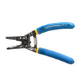 Cable and Wire Cutters | Klein Tools 11055 7.4 in. Solid and Stranded Copper Wire Stripper and Cutter - Blue/Yellow image number 2