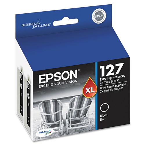 Office Jansan | Epson T127120-D2 Extra High-Yield T127120-D2 (127) DURABrite Ultra Ink - Black (2/Pack) image number 0
