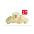 Office Jansan | Universal UNV83410 0.75 in. x 83.33 ft. 1 in. Core Invisible Tape - Clear (6/Pack) image number 4