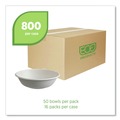 Labor Day Sale! Save $30 off $199! | Eco-Products EP-BL16CNFA 16 oz. Vanguard Renewable and Compostable Sugarcane Bowls - White (800/Carton) image number 7