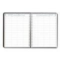 Office & Office Supplies | House of Doolittle 281-02 11 in. x 8.5 in. 12-Month (Jan-Dec 2026) Eight-Person Group Practice Daily Appointment Book - Black Cover (1-Set) image number 1