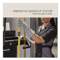 Utility Carts | Rubbermaid Commercial 2202589 Resin QuickClips for Rubbermaid Commercial FG618900BLA/2202581 - Black (6/Carton) image number 2