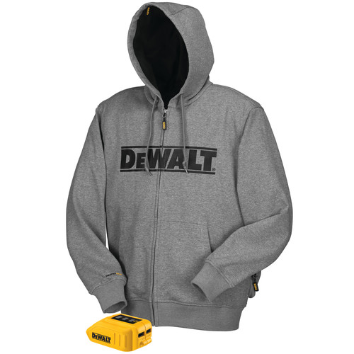 Heated Hoodies | Dewalt DCHJ068B-L 20V MAX Li-Ion Heated Hoodie Jacket (Jacket Only) image number 0