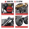 Pressure Washers | Simpson 65202 Super Pro 3600 PSI 2.5 GPM Direct Drive Small Roll Cage Professional Gas Pressure Washer with AAA Pump image number 12