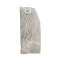 New Year New Savings! Save $25 off $150 | Boardwalk BWK424CEA 24 oz. Cotton Pro Loop Web/Tailband Wet Mop Head - White image number 1