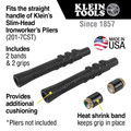Pliers | Klein Tools M2017CSTA 9 in. Slim Head Comfort Grip Ironworker's Pliers with Aggressive Knurl image number 2