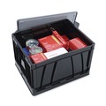 Office Jansan | Universal UNV40010 17.25 in. x 14.25 in. x 10.5 in. Letter/Legal Files Collapsible Crate - Black/Gray (2/Pack) image number 5