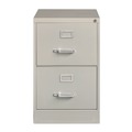 Office Filing Cabinets & Shelves | Alera 26136 15 in. x 25 in. x 28.38 in. Legal-Size 2-Drawer Economy Vertical File - Light Gray image number 1