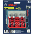 Bits and Bit Sets | Bosch CCSDESQV2504 4-Piece Square 2.5 in. Double-Ended Bits with Clip for Custom Case System image number 1
