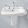 Fixtures | American Standard 0958.008EC.020 Murro Wall Mount Porcelain Bathroom Sink (White) image number 2