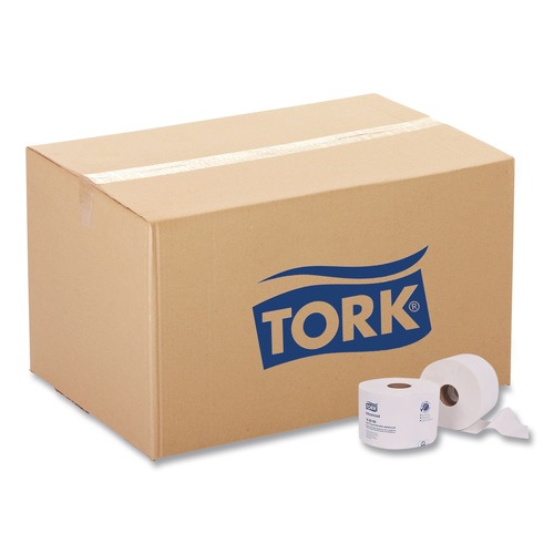 Toilet Paper | Tork 162090 2-Ply Septic Safe Advanced Bath Tissue Roll with OptiCore - White (36/Carton) image number 0