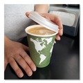 Cups and Lids | Eco-Products EP-ECOLID-W 10 - 20 oz. EcoLid Renewable/Compostable Hot Cup Lid - White (800/Carton) image number 7