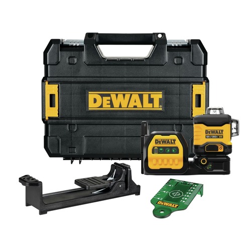 Measuring Tools | Dewalt DCLE34030GB 20V MAX XR Lithium-Ion Cordless 3 x 360 Green Line Laser (Tool Only) image number 0