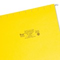 Office Jansan | Smead 64069 Colored Hanging File Folders with 1/5 Cut Tabs - Letter, Yellow (25/Box) image number 2
