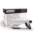 Disposable Gloves | Ammex ABNPF48100 9.5 in. Long 3 mil Powder-Free Nitrile Exam Gloves - X-Large/Black (1000/Carton) image number 1