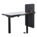 Office & Office Supplies | GN1 LUDM24361A 23.5 in. x 1 in. x 36 in. Polyester Desk Modesty Adjustable Height Desk Screen Cubicle Divider and Privacy Partition - Ash image number 1