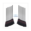 Brooms | Boardwalk BWK930BP Flag Tipped Poly Bristle 57 in. - 58-1/2 in. Lobby Brooms - Black (1 Dozen) image number 1
