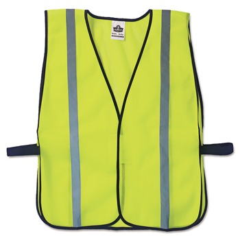 Ergodyne GloWear 8020HL Polyester Mesh Safety Vest - One Size Fits All/Lime