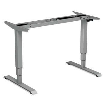 Alera ALEHT3SAG 25 in. - 50.7 in. AdaptivErgo 3-Stage Electric Table Base with Memory Controls - Gray