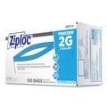 Ziploc 682254 13 in. x 15.5 in. 2.7 mil, 2 gal. Double Zipper Freezer Bags - Clear (100/Carton) image number 2