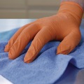 Disposable Gloves | Ammex XODN49100 6 mil DT Nitrile Powder-Free Disposable Gloves - 2X-Large, Orange (1000/Carton) image number 3
