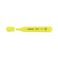 Office Jansan | Universal UNV08866 Chisel Tip Desk Highlighter Value Pack - Fluorescent Yellow Ink, Yellow Barrel (36/Pack) image number 4