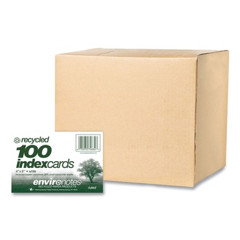 Roaring Spring 74834 Environotes 4 in. x 6 in. Recycled Index Cards - White (36/Carton)