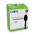 Cutlery | Dixie TM5W540 Grab’N Go Wrapped Cutlery Teaspoons - Black (90/Box, 6 Box/Carton) image number 2