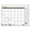 Calendars & Planners | House of Doolittle 197 22 in. x 17 in. 12-Month (Jan-Dec) 2026 Recycled Desk Pad Calendar - Wild Flowers Artwork image number 4