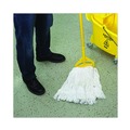 Customer Appreciation Sale! Save up to $60 on Select Tools | Boardwalk BWK4024RCT #24 Size Rayon Pro Loop Web/Tailband Wet Mop Head - White (12/Carton) image number 3