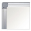  | MasterVision MA2107790 Gold Ultra 96 in. x 48 in. Aluminum Frame Magnetic Earth Dry Erase Board - White/Silver image number 3