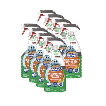 Scrubbing Bubbles 32 oz Disinfectant Restroom Cleaner - Citrus Scent (8/Carton)