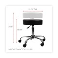 Mothers Day Sale! Save an Extra 10% off your order | Alera ALEUS4716 19.69 in. to 24.80 in. Seat Height Height Adjustable Backless Lab Stool - Black image number 5